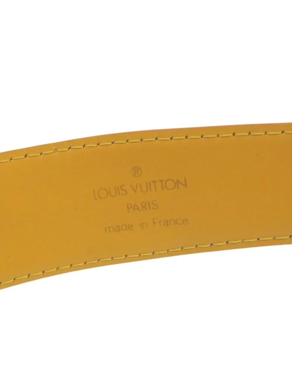 Louis Vuitton Ceinture Epi Leather Belt Yellow Gold